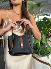 LILY Yavrulu Tote Omuz Çantası Siyah-Taba